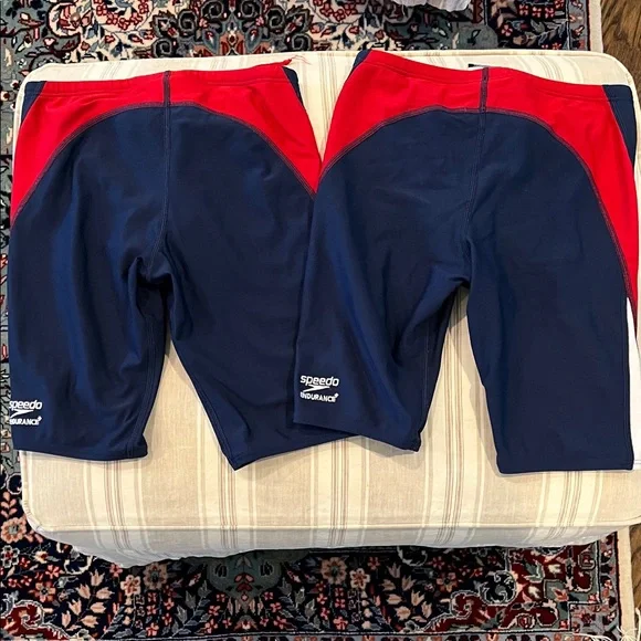Speedo size 26 Navy and Red Swim Jammer great condition - Picture 5 of 9
